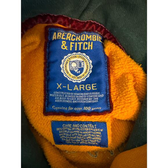 Vintage Abercrombie & Fitch “Ski Club / Search & Rescue 28” Pullover Hoodie Y2K - Picture 7 of 9